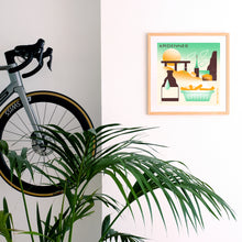 Load image into Gallery viewer, Ardennes Inspired Cycling Print by Roel
